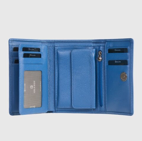 Grande Çok Gözlü Kadın Cüzdan – Modern ve Dayanıklı Hakiki Deri