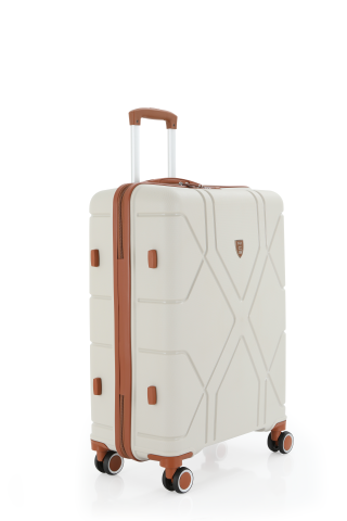 Mçs Polipropilen Valiz 65 CM V375 Kemik-Kahve