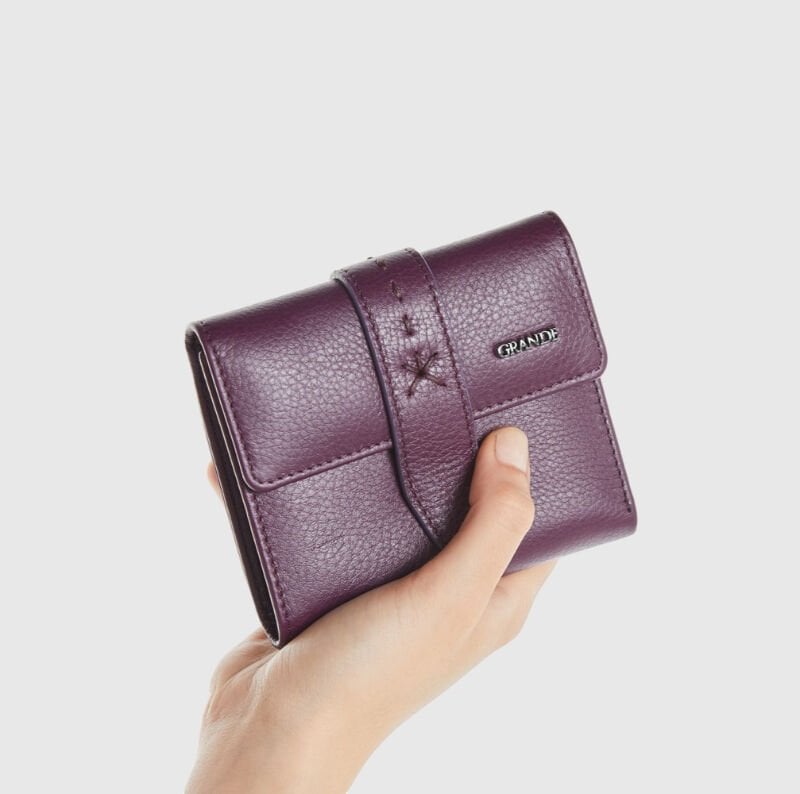 Grande Şık Kadın Cüzdan – Kartlık, Bozuk Para Bölmeli, Kapaklı Tasarım