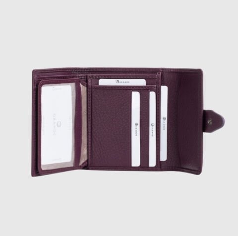 Grande Şık Kadın Cüzdan – Kartlık, Bozuk Para Bölmeli, Kapaklı Tasarım