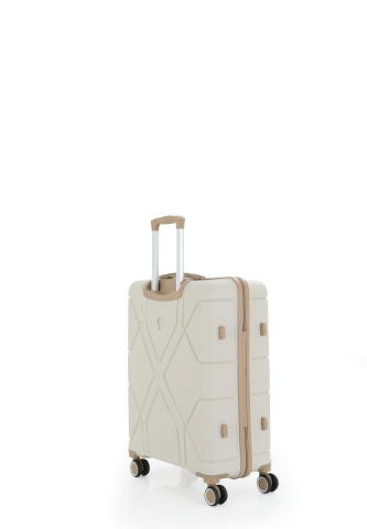 Mçs Polipropilen Valiz 65 CM V375 Kemik-Şampanya