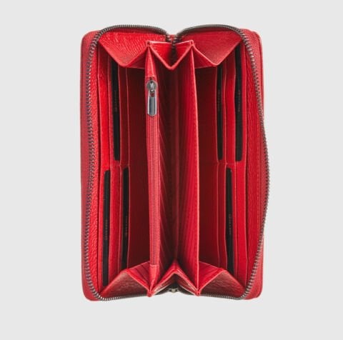 Grande Uzun Cüzdan – Çok Bölmeli, Premium Deri Dokulu Hakiki Deri