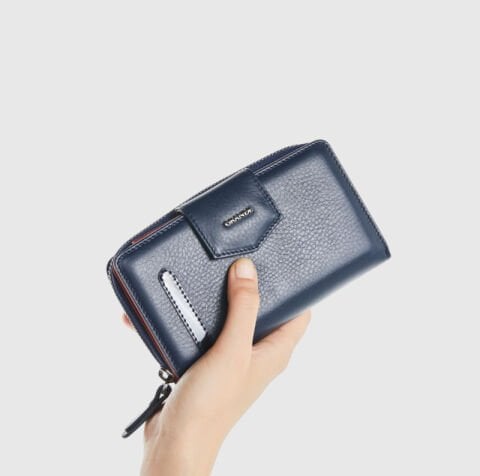 Grande Uzun Cüzdan – Çok Bölmeli, Premium Deri Dokulu Hakiki Deri