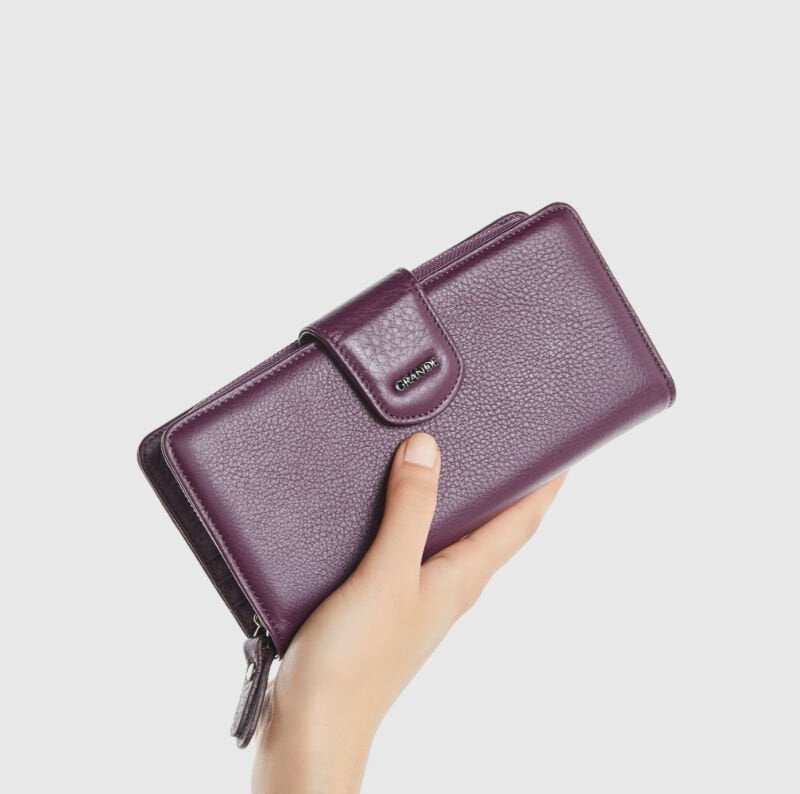 Grande Kapaklı Kadın Cüzdan – Kartlık, Para ve Bozuk Para Bölmeli