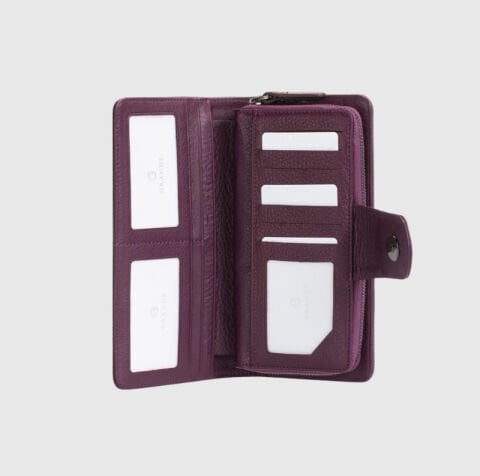 Grande Kapaklı Kadın Cüzdan – Kartlık, Para ve Bozuk Para Bölmeli