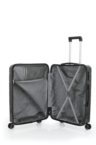 Mçs Üçlü Polipropilen Valiz Seti OLM366 Siyah