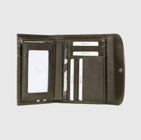 Grande Şık Cüzdan – Çok Bölmeli, Premium Deri Dokulu Hakiki Deri