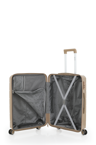 Mçs Üçlü Polipropilen Valiz Seti OLM366 Şampanya