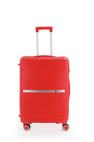 Mçs Üçlü Polipropilen Valiz Seti OLM366 Kırmızı