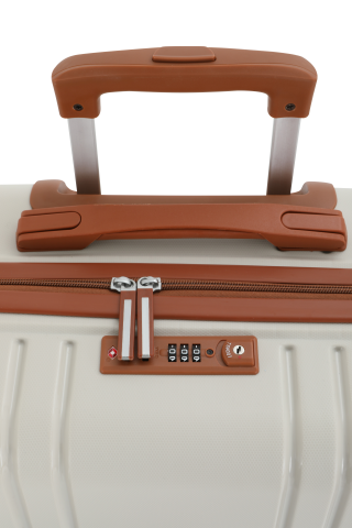 Mçs Polipropilen Valiz 75 CM OLM375 Kemik-Kahve