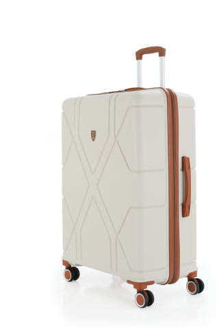 Mçs Polipropilen Valiz 75 CM OLM375 Kemik-Kahve