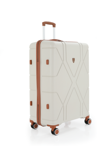 Mçs Polipropilen Valiz 75 CM OLM375 Kemik-Kahve