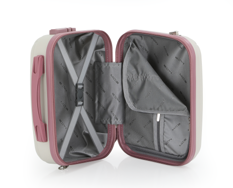 Mçs Abs Makyaj Çantası OLM366 Kemik-Koyu Pudra