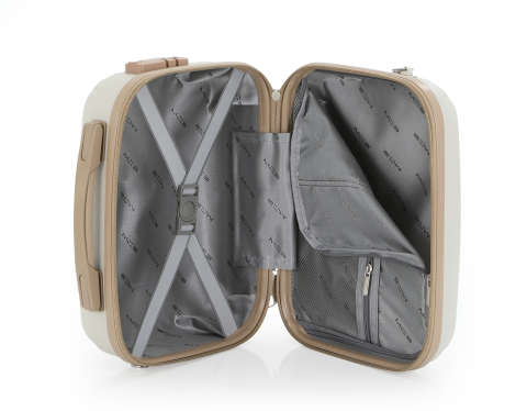 Mçs Abs Makyaj Çantası OLM366 Kemik-Şampanya