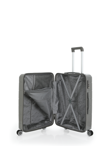 Mçs Polipropilen Valiz 55 CM OLM366 Gri