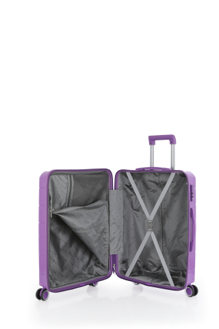 Mçs Polipropilen Valiz 55 CM OLM366 Mor