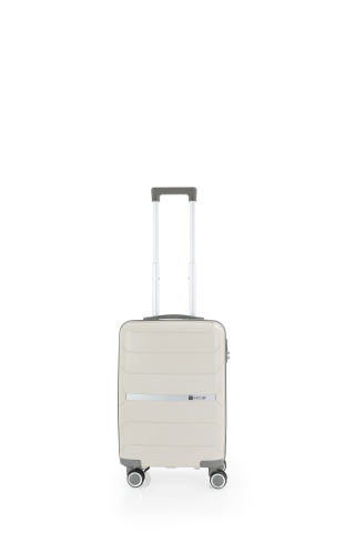 Mçs Polipropilen Valiz 55 CM OLM366 Kemik-Gri