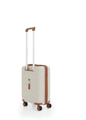 Mçs Polipropilen Valiz 55 CM OLM366 Kemik-Kahve