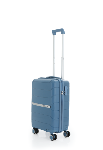 Mçs Polipropilen Valiz 55 CM OLM366 Sky Blue
