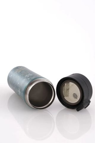 Termos Mug 380 ML Filtre Kapaklı Paslanmaz Çelik, Vakum Yalıtımlı OLM-1154