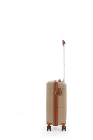 Mçs Polipropilen Valiz 55 CM OLM366 Şampanya-Kahve