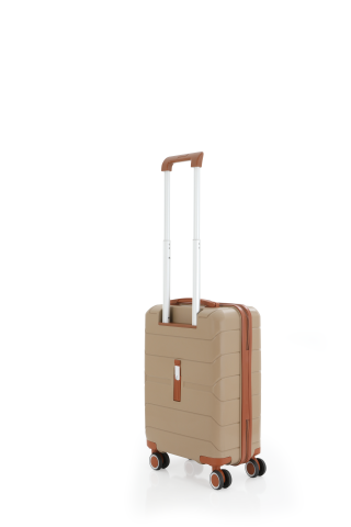 Mçs Polipropilen Valiz 55 CM OLM366 Şampanya-Kahve
