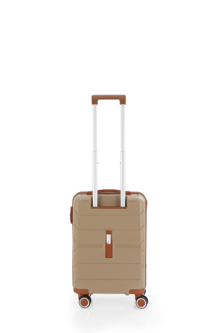 Mçs Polipropilen Valiz 55 CM OLM366 Şampanya-Kahve