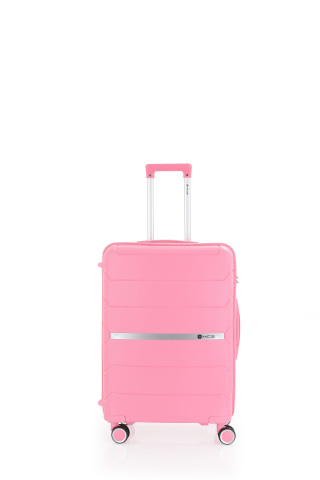 Mçs Polipropilen Valiz 65 CM OLM366 Pembe