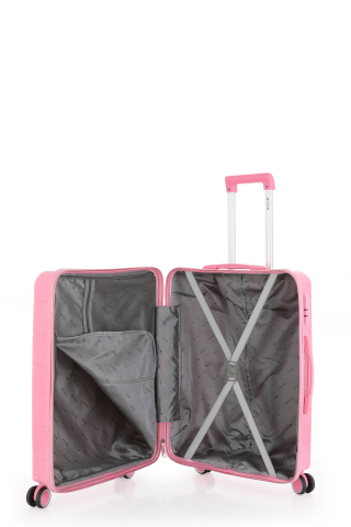 Mçs Polipropilen Valiz 65 CM OLM366 Pembe