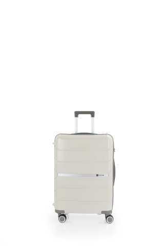 Mçs Polipropilen Valiz 65 CM OLM366 Kemik-Gri