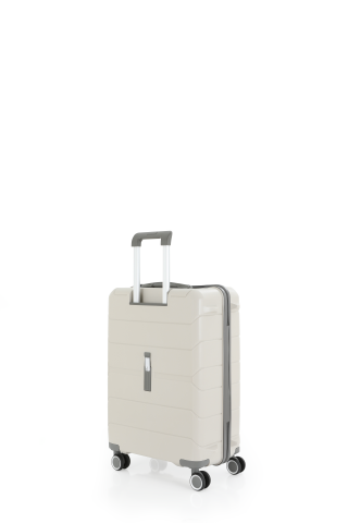 Mçs Polipropilen Valiz 65 CM OLM366 Kemik-Gri