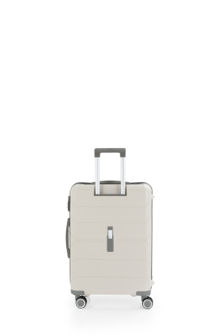 Mçs Polipropilen Valiz 65 CM OLM366 Kemik-Gri