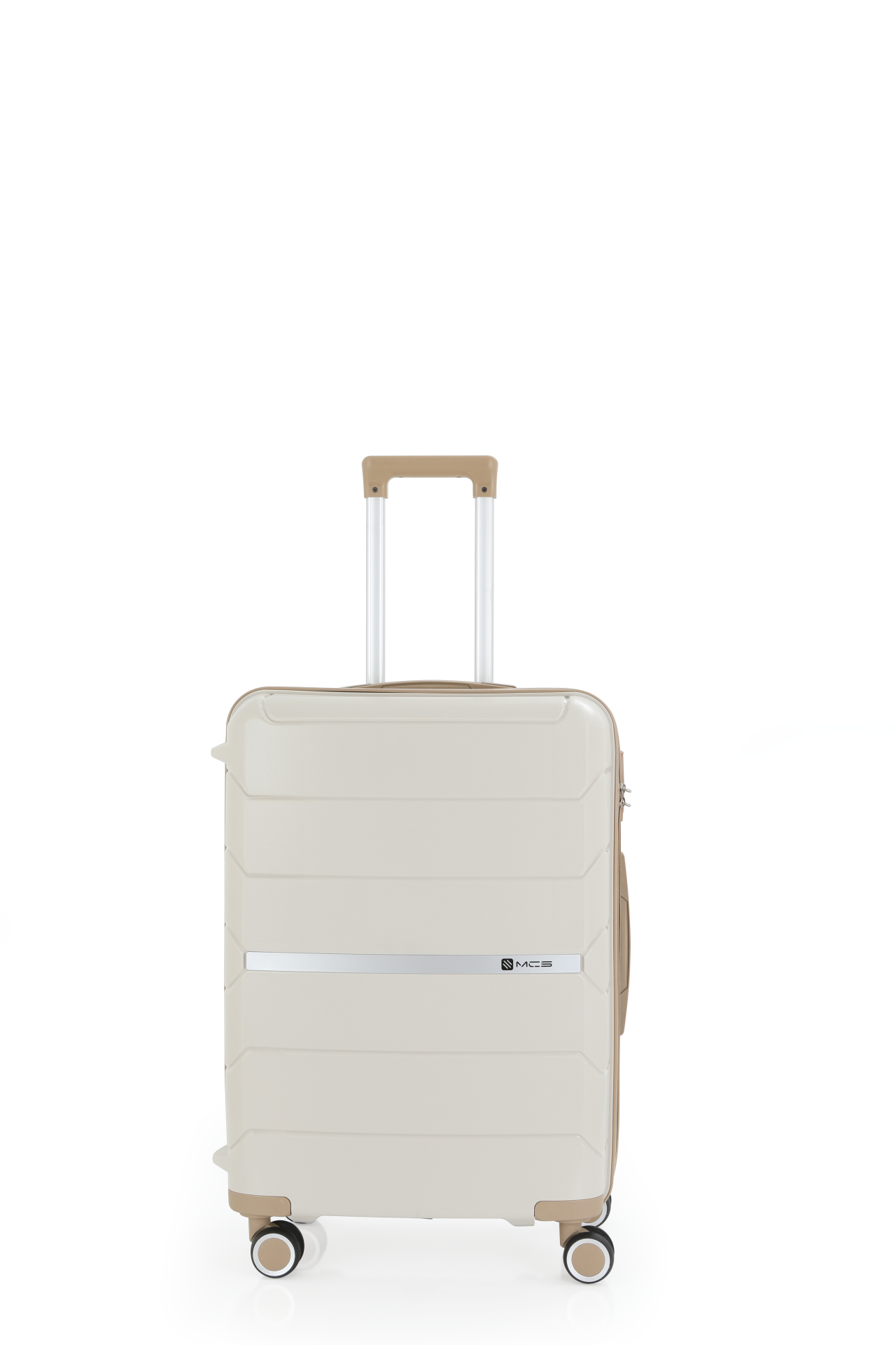 Mçs Polipropilen Valiz 65 CM OLM366 Kemik-Şampanya