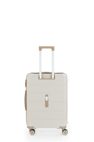 Mçs Polipropilen Valiz 65 CM OLM366 Kemik-Şampanya