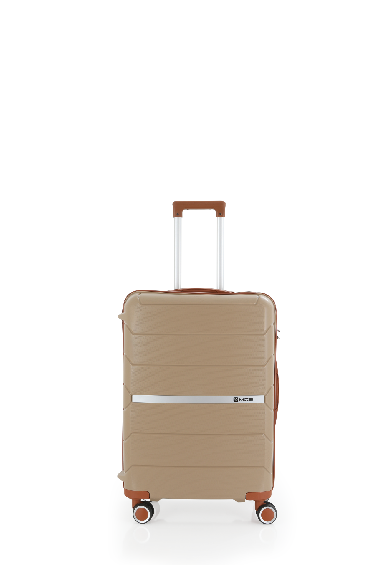Mçs Polipropilen Valiz 65 CM OLM366 Şampanya-Kahve