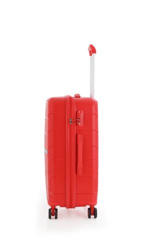 Mçs Polipropilen Valiz 65 CM OLM366 Kırmızı