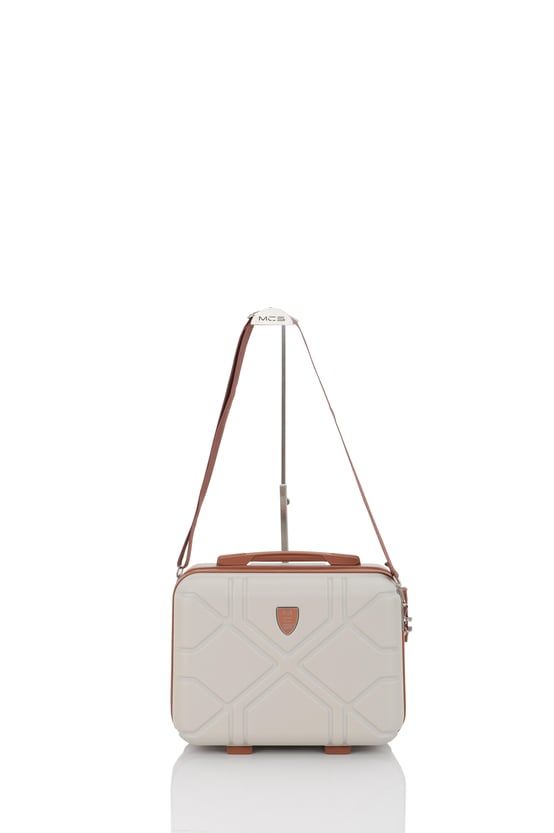 Mçs Piramit Abs Makyaj Çantası OLM375 Kemik-Kahve