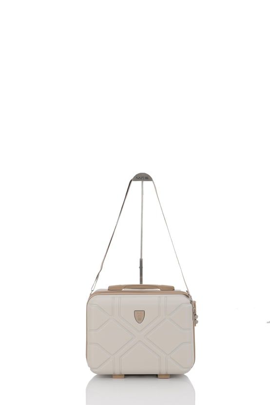 Mçs Piramit Abs Makyaj Çantası OLM375 Kemik-Şampanya