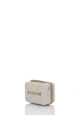 Mçs Piramit Abs Makyaj Çantası OLM375 Kemik-Şampanya