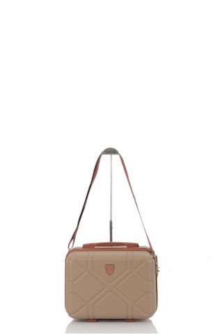 Mçs Piramit Abs Makyaj Çantası OLM375 Şampanya-Kahve