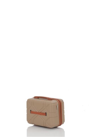 Mçs Piramit Abs Makyaj Çantası OLM375 Şampanya-Kahve