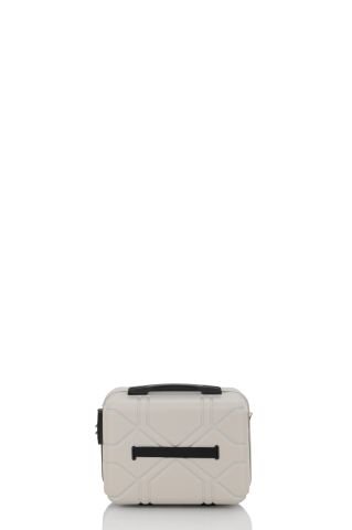 Mçs Piramit Abs Makyaj Çantası OLM375 Kemik-Siyah