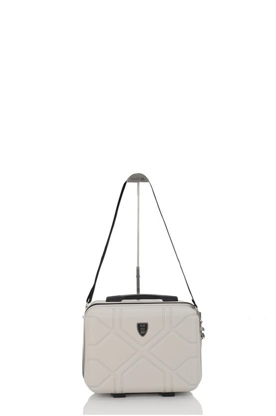 Mçs Piramit Abs Makyaj Çantası OLM375 Kemik-Siyah