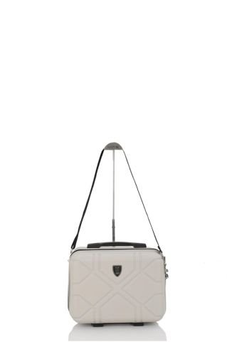 Mçs Piramit Abs Makyaj Çantası OLM375 Kemik-Siyah