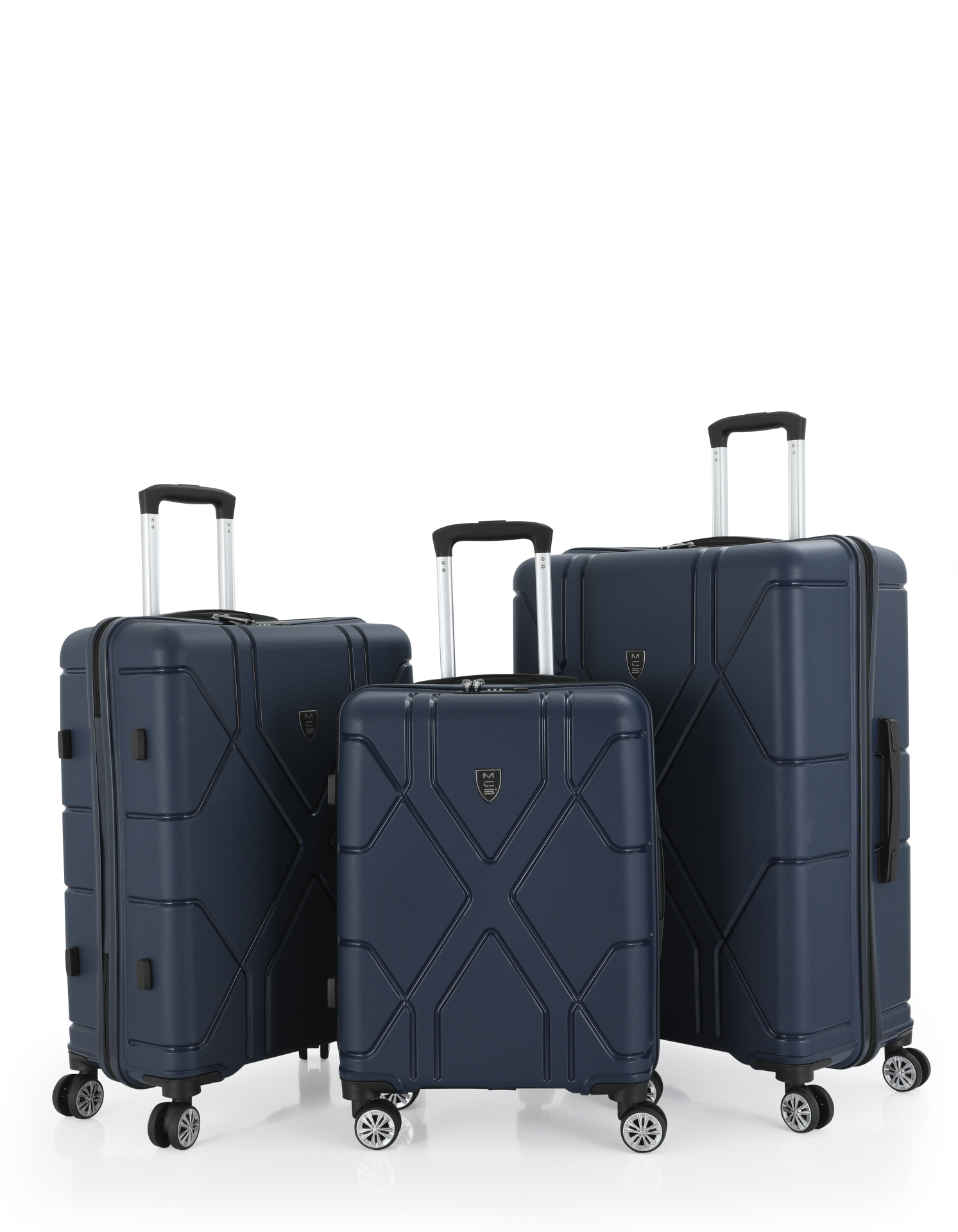 Mçs Üçlü Polipropilen Valiz Seti OLM375 Lacivert