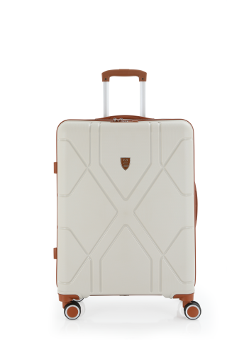 Mçs Üçlü Polipropilen Valiz Seti OLM375 Kemik-Kahve