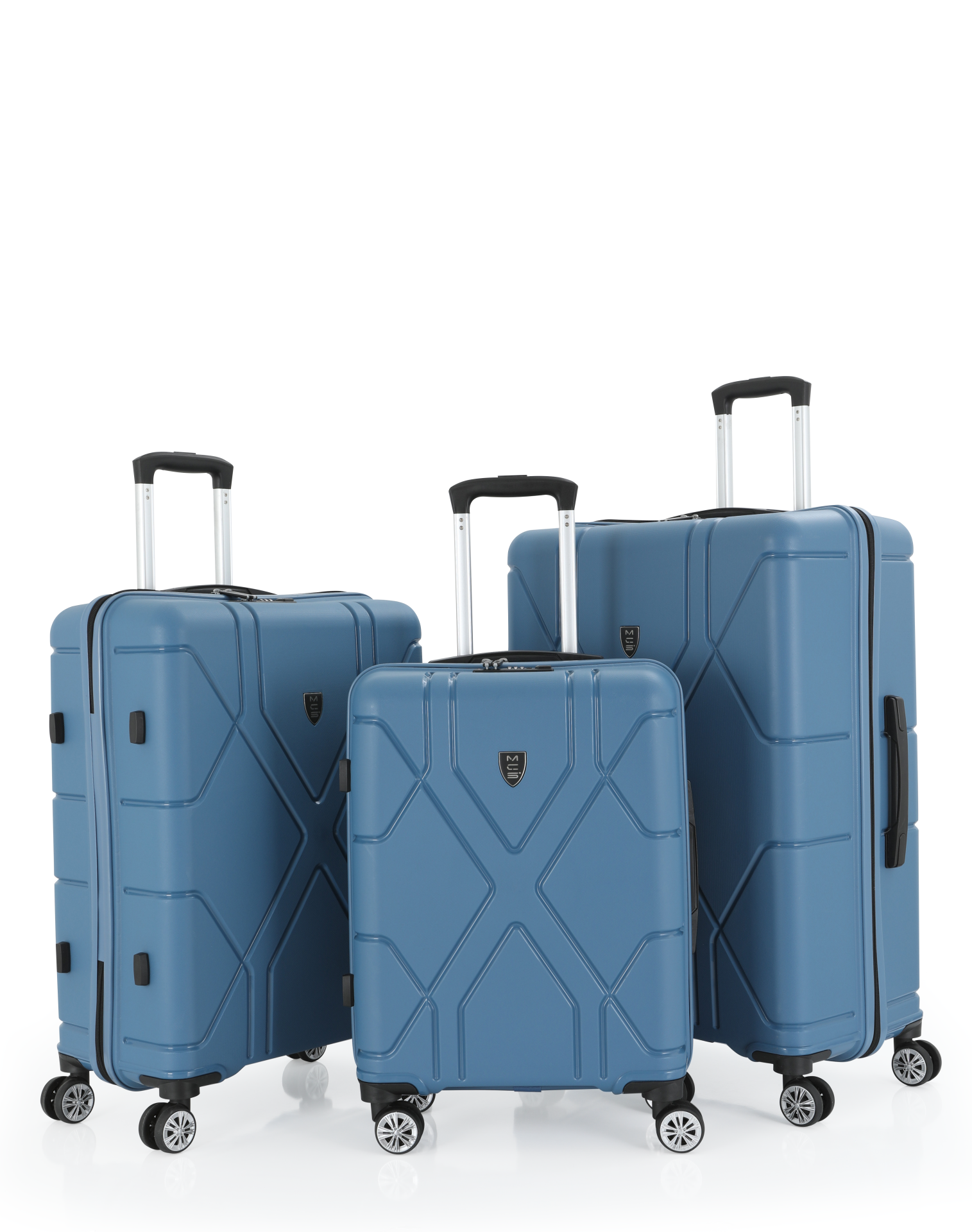 Mçs Üçlü Polipropilen Valiz Seti OLM375 Sky Blue
