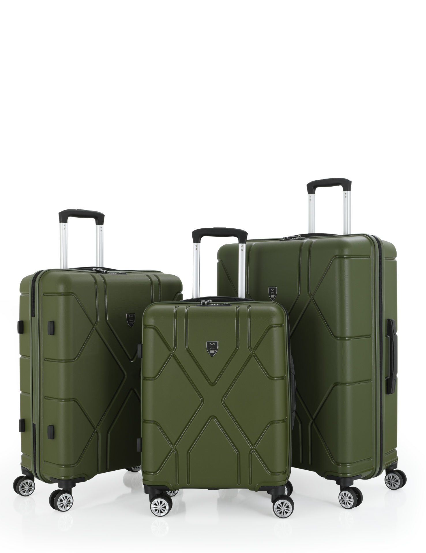 Mçs Üçlü Polipropilen Valiz Seti OLM375 Haki