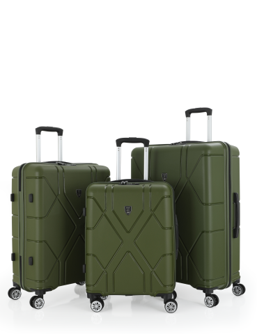 Mçs Üçlü Polipropilen Valiz Seti OLM375 Haki