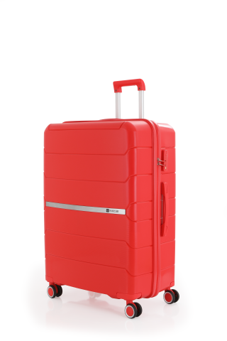 Mçs Polipropilen Valiz 75 CM OLM366 Kırmızı